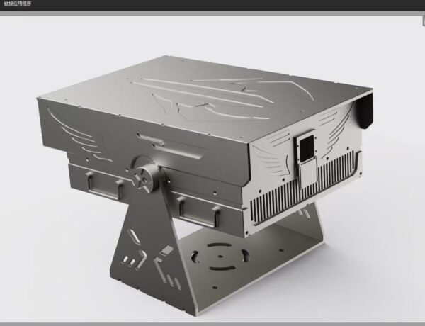 Colorful landmark laser light